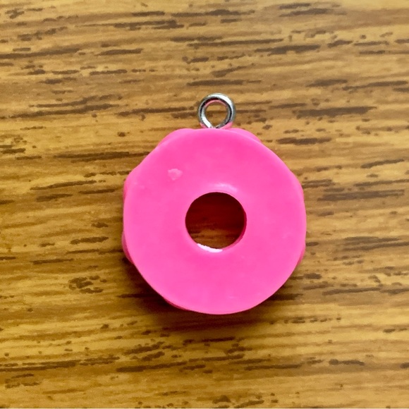 Pink Donut Charm Pendant - Picture 3 of 7
